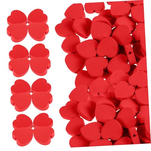 FRCOLOR 100 Stück Valentinstag Holzperlen Herzförmige Diy Schmuckperlen Holzperlen für Armbänder und Bastelprojekte für Kreative und Dekorationen FRCOLOR 100 Stück Valentinstag Holzperlen Herzförmige Diy Schmuckperlen Holzperlen für Armbänder und Bastelprojekte für Kreative und Dekorationen von FRCOLOR