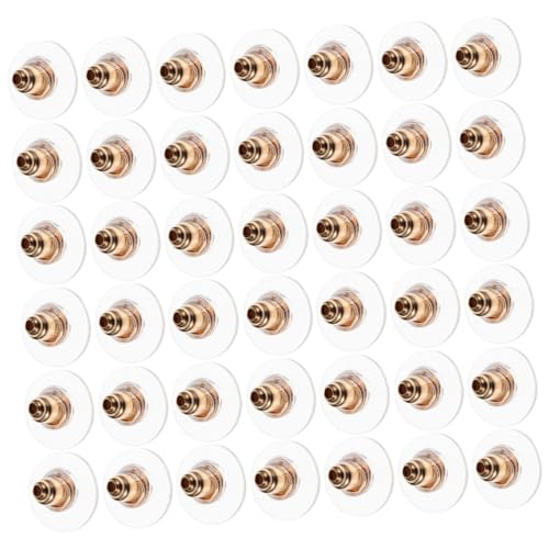 FRCOLOR 100 Stück Zubehör für Ohrringe Rückseite der Ohrstecker sicher befestigen Schmuckbefund Stopper Nieten Zucht Komfort-Ohrringrücken ohrläppchen verschlüsse Plastik Golden FRCOLOR 100 Stück Zubehör für Ohrringe Rückseite der Ohrstecker sicher befestigen Schmuckbefund Stopper Nieten Zucht Komfort-Ohrringrücken ohrläppchen verschlüsse Plastik Golden von FRCOLOR