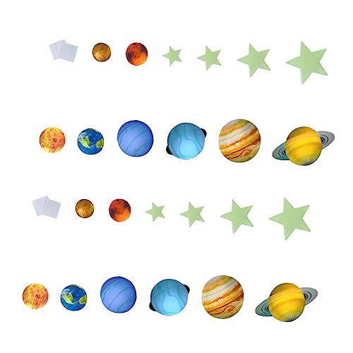 FRCOLOR 109 Stück Fluoreszierende Wandsticker Teiliges Leuchtende Planeten und Sterne Selbstklebende Nachtlichter für Kinderzimmer Fenster Glasdeko Dunkel Leuchtende Aufkleber FRCOLOR 109 Stück Fluoreszierende Wandsticker Teiliges Leuchtende Planeten und Sterne Selbstklebende Nachtlichter für Kinderzimmer Fenster Glasdeko Dunkel Leuchtende Aufkleber von FRCOLOR