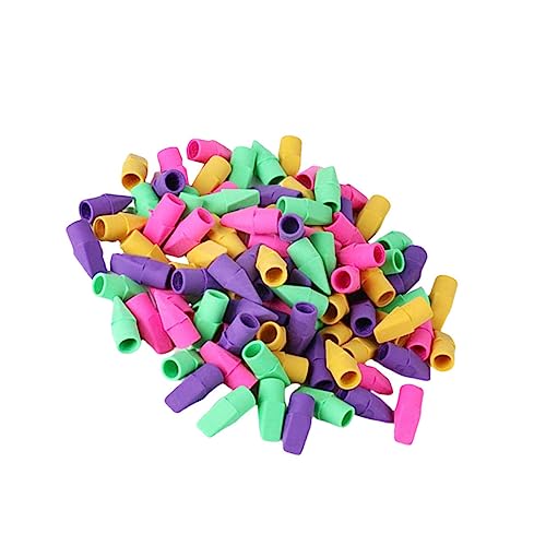 FRCOLOR 110 Stück Teiliges Radiergummi Bleistiftkopf aus Hochwertigem Tpr Bunte Farben Weiche Praktische Radiergummis für Schüler Künstler und Büro Passend für Zufällige Zufällige Farbe von FRCOLOR