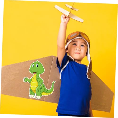 FRCOLOR 12 Blatt Teiliges Dinosaurier Puzzle Sticker Niedliche Cartoon Aufkleber für DIY Basteln Party Gastgeschenke Kinderfreundlich Glatte Oberfläche für Wand Glasdekoration von FRCOLOR