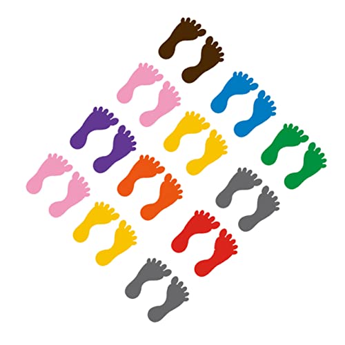 FRCOLOR 12 Paare Fußabdruck Aufkleber für PVC Fußabdruck Sticker für Boden Dekorative Bodenaufkleber Bunten Farben Einfach Anzubringen und Abnehmbar für Kindergarten und Kinderzimmer FRCOLOR 12 Paare Fußabdruck Aufkleber für PVC Fußabdruck Sticker für Boden Dekorative Bodenaufkleber Bunten Farben Einfach Anzubringen und Abnehmbar für Kindergarten und Kinderzimmer von FRCOLOR