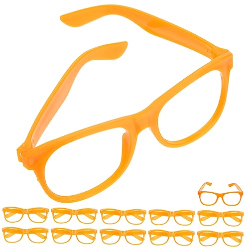 FRCOLOR 12 Stück Brillengestell Für Geformt Geburtstagsfeier Halloween Jungs Kinderparty Gefälligkeiten Festival Gläser Lustig Blaulichtbrille Für Partybrille Pp Orange FRCOLOR 12 Stück Brillengestell Für Geformt Geburtstagsfeier Halloween Jungs Kinderparty Gefälligkeiten Festival Gläser Lustig Blaulichtbrille Für Partybrille Pp Orange von FRCOLOR