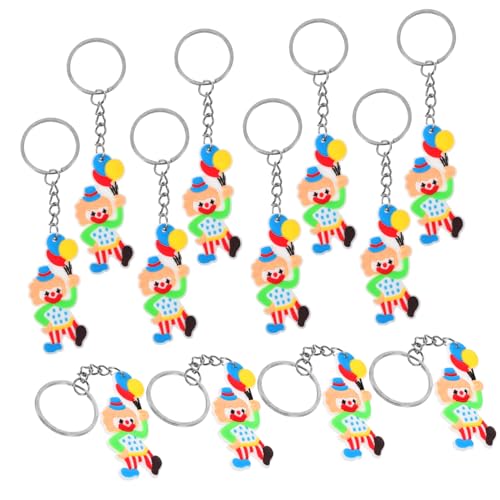 FRCOLOR 12 Stück Clown-schlüsselanhänger Reiz Netter Schlüsselbund Perlen Mini Zirkusornamente Clownfigur Schlüsselanhänger Zubehör Für Karnevalsmottopartys Ring Schlüsselkette Deko Metall FRCOLOR 12 Stück Clown-schlüsselanhänger Reiz Netter Schlüsselbund Perlen Mini Zirkusornamente Clownfigur Schlüsselanhänger Zubehör Für Karnevalsmottopartys Ring Schlüsselkette Deko Metall von FRCOLOR