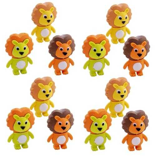 FRCOLOR 12 Stück Niedliche Mini Radiergummis Löwenform Kreative Cartoon Tier Radierer für Schule Geeignet Langlebig Sicher Praktische für Federmäppchen als und Mitgebsel Zufällige Farbe FRCOLOR 12 Stück Niedliche Mini Radiergummis Löwenform Kreative Cartoon Tier Radierer für Schule Geeignet Langlebig Sicher Praktische für Federmäppchen als und Mitgebsel Zufällige Farbe von FRCOLOR