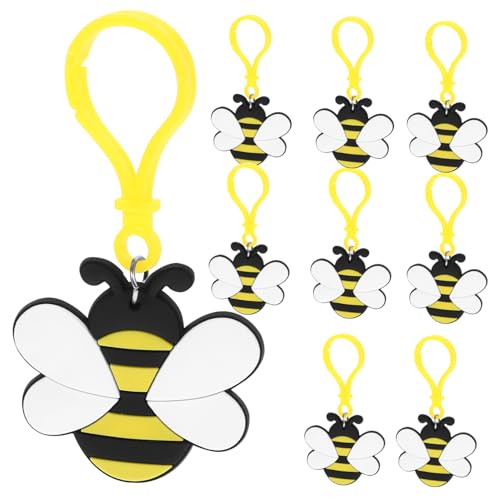 FRCOLOR 12 Stück Teiliges Bienen Schlüsselanhänger mit Modischem Bienenmotiv Langlebig und Praktisch Kompakte für Schlüssel oder Rucksack Dekoratives Accessoire für Alltag Zufällige Farbe von FRCOLOR