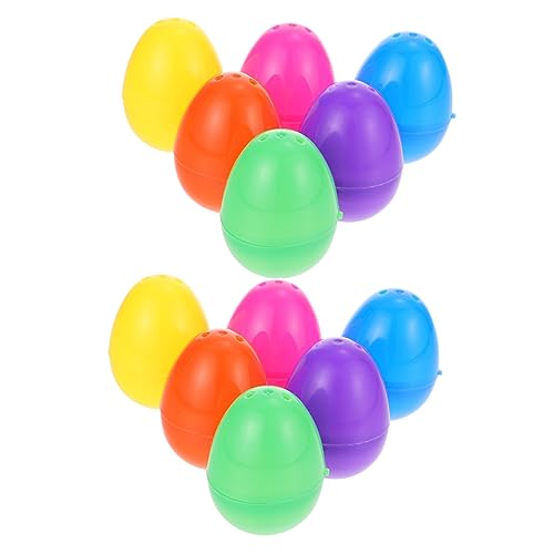 FRCOLOR 12 Stück Teiliges Bunte Kunststoff Ostereier zum Befüllen Leere Dekorative Eier Wiederverwendbar Partydeko und Geschenkidee für Ostern Kindergeburtstag Basteln und Fotografie FRCOLOR 12 Stück Teiliges Bunte Kunststoff Ostereier zum Befüllen Leere Dekorative Eier Wiederverwendbar Partydeko und Geschenkidee für Ostern Kindergeburtstag Basteln und Fotografie von FRCOLOR