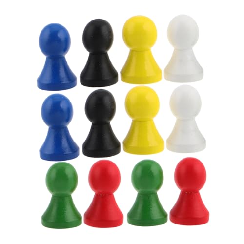FRCOLOR 12 Stück Teiliges Buntes Holz spielfiguren Vielseitige Brettspiel Marker für Schach Dame Flugschach Langlebige Holzfiguren Kompatibel mit Verschiedenen Brettspielen Tragbare FRCOLOR 12 Stück Teiliges Buntes Holz spielfiguren Vielseitige Brettspiel Marker für Schach Dame Flugschach Langlebige Holzfiguren Kompatibel mit Verschiedenen Brettspielen Tragbare von FRCOLOR