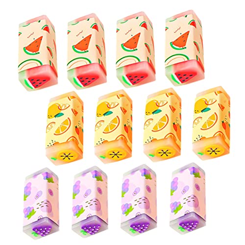 FRCOLOR 12 Stück Teiliges Cartoon Frucht Radiergummis Kreative Jelly Designs Weiche Kindergarten Radiergummis für Schüler Praktische Schreibwaren zum Entfernen von Bleistiftmarkierungen FRCOLOR 12 Stück Teiliges Cartoon Frucht Radiergummis Kreative Jelly Designs Weiche Kindergarten Radiergummis für Schüler Praktische Schreibwaren zum Entfernen von Bleistiftmarkierungen von FRCOLOR