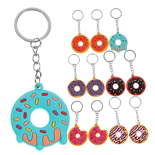 FRCOLOR 12 Stück Teiliges Donut Schlüsselanhänger aus PVC Trendige und Auffällige Schlüsselanhänger für Geburtstagsfeiern und Themenpartys Leicht und Tragbar Langlebige Materialien Süßes FRCOLOR 12 Stück Teiliges Donut Schlüsselanhänger aus PVC Trendige und Auffällige Schlüsselanhänger für Geburtstagsfeiern und Themenpartys Leicht und Tragbar Langlebige Materialien Süßes von FRCOLOR