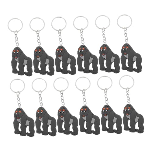 FRCOLOR 12 Stück Teiliges Gorilla Schlüsselanhänger Realistische Tiercharms als Dekoration für Taschen und für Geburtstagsfeiern Themenpartys Glücksbringer FRCOLOR 12 Stück Teiliges Gorilla Schlüsselanhänger Realistische Tiercharms als Dekoration für Taschen und für Geburtstagsfeiern Themenpartys Glücksbringer von FRCOLOR