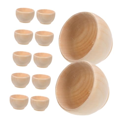 FRCOLOR 12 Stück Teiliges Kleine Holzschalen aus Massivem Unbehandeltem Holz mit Glatten Kanten DIY Bastelset für Vielseitige Mini Schüsseln für Dekoration und Kunstprojekte FRCOLOR 12 Stück Teiliges Kleine Holzschalen aus Massivem Unbehandeltem Holz mit Glatten Kanten DIY Bastelset für Vielseitige Mini Schüsseln für Dekoration und Kunstprojekte von FRCOLOR