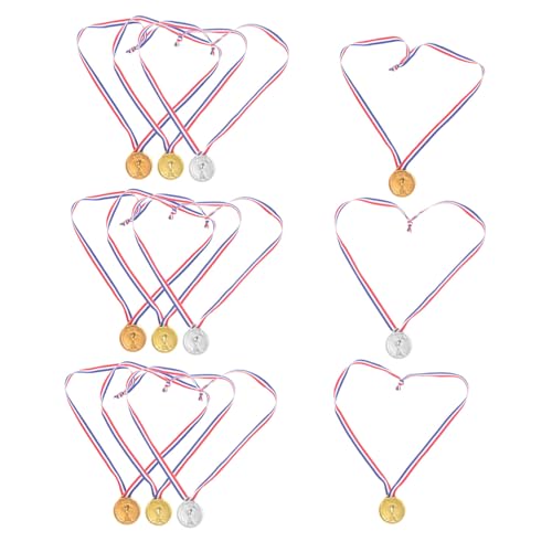 FRCOLOR 12 Stück Teiliges Kunststoffmedaillen für Fußballmedaillen Spielzeugmedaillen für Sportveranstaltungen Auszeichnungen für Partys und Wettbewerbe Gold Silber FRCOLOR 12 Stück Teiliges Kunststoffmedaillen für Fußballmedaillen Spielzeugmedaillen für Sportveranstaltungen Auszeichnungen für Partys und Wettbewerbe Gold Silber von FRCOLOR