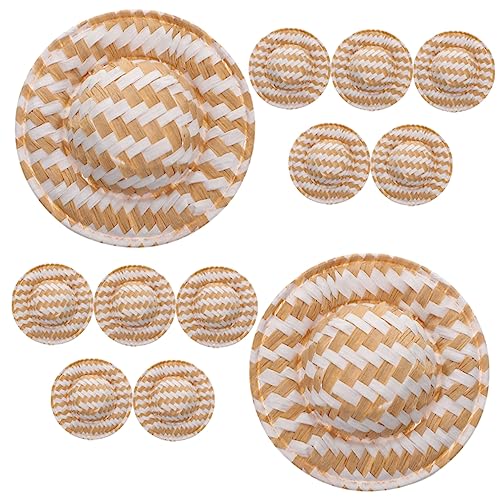 FRCOLOR 12 Stück Teiliges Mini Strohhut für Basteln und Puppendeko Kleine Handgefertigte Hüte als Miniatur Accessoire für DIY Projekte Geburtstag Party Weihnachten Rustikale Puppenhüte FRCOLOR 12 Stück Teiliges Mini Strohhut für Basteln und Puppendeko Kleine Handgefertigte Hüte als Miniatur Accessoire für DIY Projekte Geburtstag Party Weihnachten Rustikale Puppenhüte von FRCOLOR