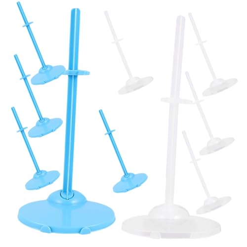 FRCOLOR 12stücke Puppenständer Aus Kunststoff Für Actionfiguren Mit Stabiler Basis Und Befestigungsklammern Für Tisch Und Regalpräsentationen von FRCOLOR