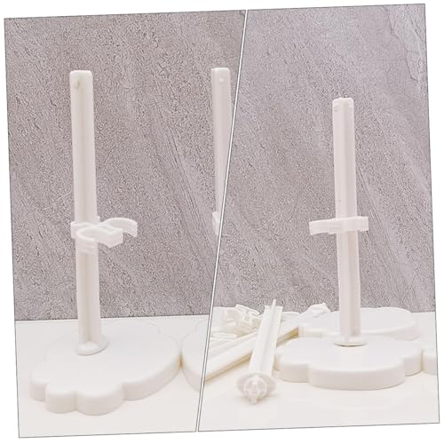 FRCOLOR 12 Stück Teiliges Puppenständer Weiß Stabile Mini Figuren Halter mit Rutschfestem Sockel Einsetzbar für Mädchen Puppen Display und Sammelfiguren Präsentation von FRCOLOR