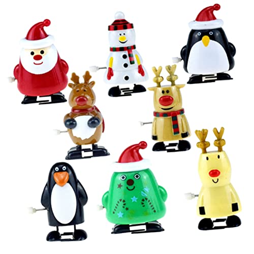 FRCOLOR 12 Stück Teiliges Weihnachts Aufziehspielzeug Buntes für Batteriefrei Fördert Koordination und Fantasie Sicher und Kindgerecht Party Mitgebsel für Jungen und Mädchen von FRCOLOR