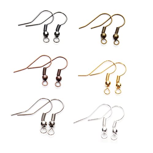 FRCOLOR 120 Stück 6 Kupfer -ohrring -haken Ohrringe Handgefertigter Ohrhaken Schmuckzubehör Selber Machen FRCOLOR 120 Stück 6 Kupfer -ohrring -haken Ohrringe Handgefertigter Ohrhaken Schmuckzubehör Selber Machen von FRCOLOR