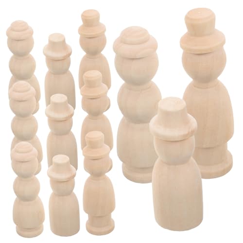 FRCOLOR 12Stücke Unvollendete Holzfiguren zum Bemalen Kreative DIY Peg Puppen für Fördert Fantasie und Künstlerischen Ausdruck für Bastelprojekte und Heimdekoration FRCOLOR 12Stücke Unvollendete Holzfiguren zum Bemalen Kreative DIY Peg Puppen für Fördert Fantasie und Künstlerischen Ausdruck für Bastelprojekte und Heimdekoration von FRCOLOR