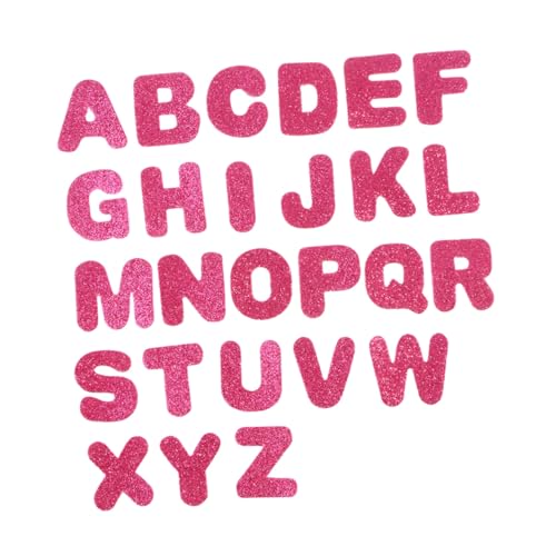 FRCOLOR 130 Stück Teiliges Glitternde Buchstaben Sticker Selbstklebend aus Eva Vlies in Mischfarben DIY Bastelaufkleber für Scrapbooking Partydeko Kreative Kinderzimmergestaltung von FRCOLOR
