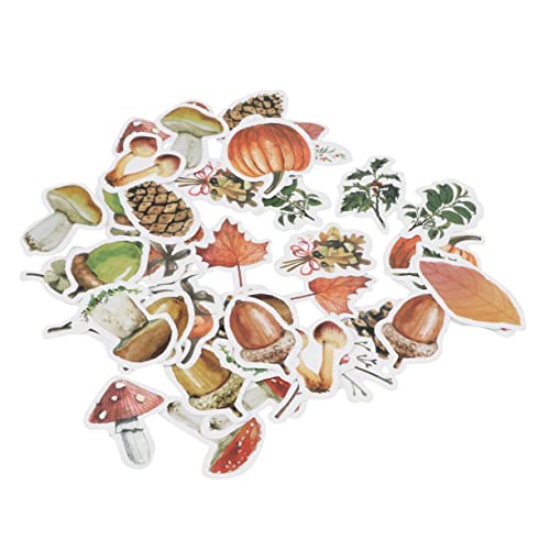 FRCOLOR 138 Stück Waldgeschichten Sticker Boxen mit Liebevolle und Eichelmuster Selbstklebend für Planner Scrapbooking und Fensterdekoration ohne Rückstände von FRCOLOR