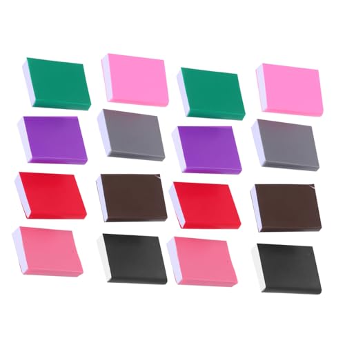 FRCOLOR 16 Stück Maßstab Farbige Mini Blanko Bücher für Puppenhaus Dekoration Leichte Tragbare Bibliothek Zubehör für Bjd Szenenbau und Fotografie von FRCOLOR