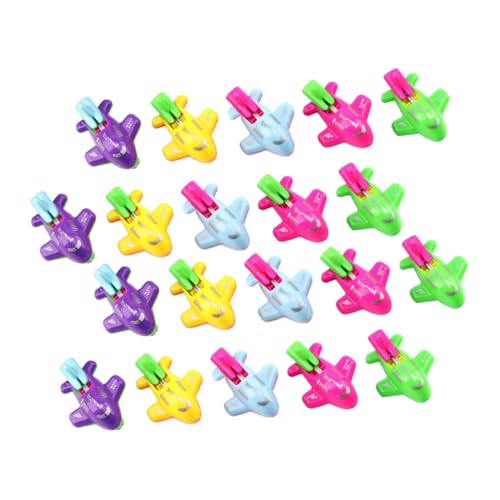FRCOLOR 16 Stück Teiliges Kinderpfeifen Flugzeugspielzeug aus Hochwertigem Sicher und Leicht Stimuliert Gehör und Sinneswahrnehmung für Geburtstage Weihnachten und Zufällige Farbe von FRCOLOR
