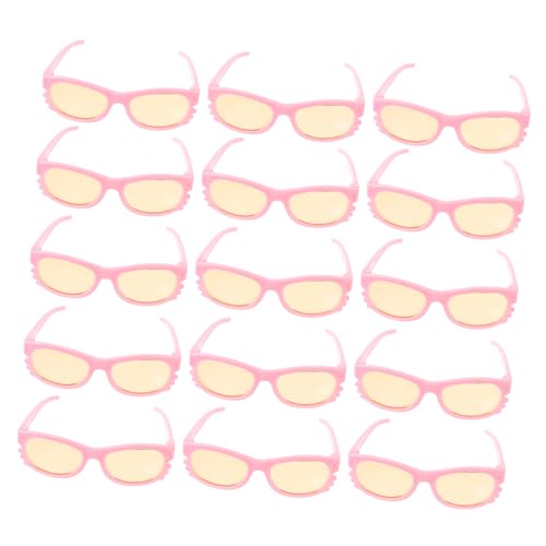 FRCOLOR 16 Stück Teiliges Mini Puppen Sonnenbrillen aus Robustem Kunststoff Pinke Brillen für Puppen Dekoration und Kostümzubehör als für Sammler FRCOLOR 16 Stück Teiliges Mini Puppen Sonnenbrillen aus Robustem Kunststoff Pinke Brillen für Puppen Dekoration und Kostümzubehör als für Sammler von FRCOLOR