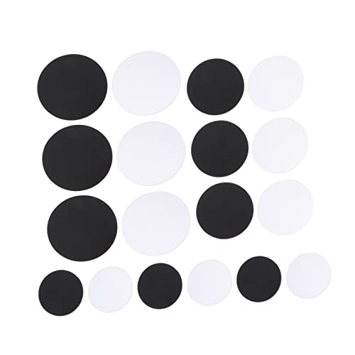 FRCOLOR 18 Stück Teiliges Acryl Puppenständer Runde Transparente Schwarze Basen für DIY Puppen Geeignet für Töpferkunst Handwerk Dekoration Geschäften oder Zuhause von FRCOLOR