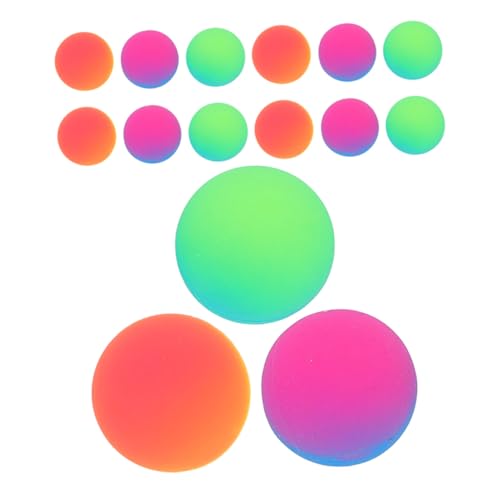 FRCOLOR 18 Stück Teiliges Bunte Elastische Gummibälle für Outdoor und Klassenzimmer Partygeschenke Geburtstagsfeier Mitgebsel und Schulpreise von FRCOLOR