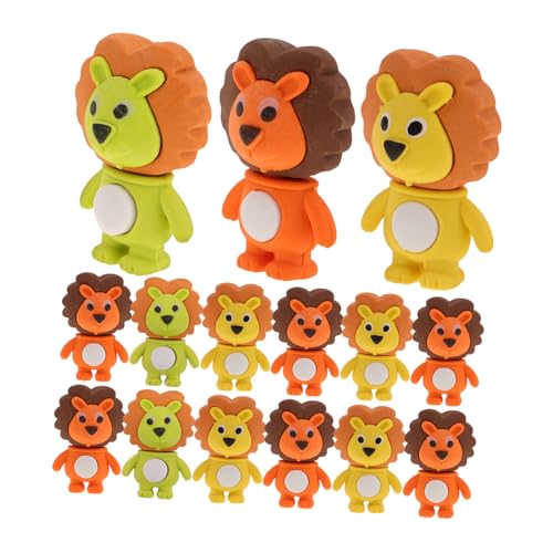 FRCOLOR 18 Stück Teiliges Niedliche Kleine Löwenradiergummis aus Hochwertigem Tpr Material Farbecht Sicher für Kreative Tierform als Schulzubehör und Party Mitgebsel für Mädchen FRCOLOR 18 Stück Teiliges Niedliche Kleine Löwenradiergummis aus Hochwertigem Tpr Material Farbecht Sicher für Kreative Tierform als Schulzubehör und Party Mitgebsel für Mädchen von FRCOLOR