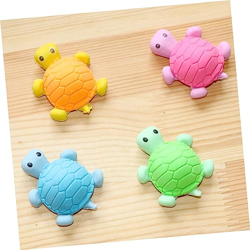 FRCOLOR 18 Stück Teiliges Niedliche Schildkröten Radiergummis für Kreative Cartoon Form Schnell Radierend Praktische Schulmaterialien Zufällige Farben für Schüler Zufällige Farbe von FRCOLOR
