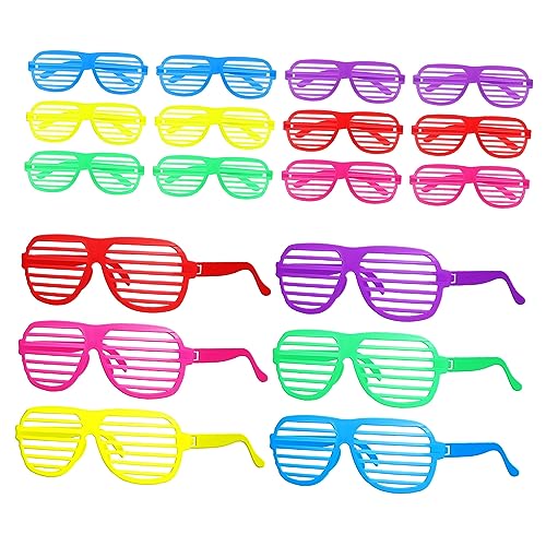 FRCOLOR 18Stücke Shutter Brillen Neonfarben Kostüm Sonnenbrillen Party Brillen für Erwachsene Ergonomisch UV für Karneval Festivals Jahre Themenpartys FRCOLOR 18Stücke Shutter Brillen Neonfarben Kostüm Sonnenbrillen Party Brillen für Erwachsene Ergonomisch UV für Karneval Festivals Jahre Themenpartys von FRCOLOR