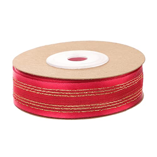FRCOLOR 1Rolle Doppelseitiges Satinband für Geschenkverpackungen Dekoration von Hochzeiten Festen und Handwerken Geschenkband zum Basteln und Verzieren von FRCOLOR