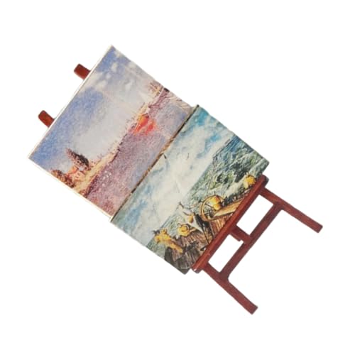 FRCOLOR 1Satz Mini Staffelei Set Teile Miniatur Malerei Zubehör für Puppenhaus DIY Dekoration und Fotobestand für Mini Hausliebhaber FRCOLOR 1Satz Mini Staffelei Set Teile Miniatur Malerei Zubehör für Puppenhaus DIY Dekoration und Fotobestand für Mini Hausliebhaber von FRCOLOR
