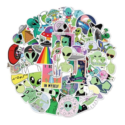 FRCOLOR 2 Sätze Aliens Aufkleber Cartoon Sticker für Koffer Laptop Skateboard PVC Selbstklebend Kreative Deko für Reise Gepäck Notebooks FRCOLOR 2 Sätze Aliens Aufkleber Cartoon Sticker für Koffer Laptop Skateboard PVC Selbstklebend Kreative Deko für Reise Gepäck Notebooks von FRCOLOR