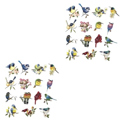 FRCOLOR 2 Sätze Nähen Von Gestickten Applikationen Patch Dekorative Aufnäher Für Kleidung Aufnäher in Vogelform Stickerei Hemdaufnäher Flecken Stickgarn 15 Stücke * 2 FRCOLOR 2 Sätze Nähen Von Gestickten Applikationen Patch Dekorative Aufnäher Für Kleidung Aufnäher in Vogelform Stickerei Hemdaufnäher Flecken Stickgarn 15 Stücke * 2 von FRCOLOR