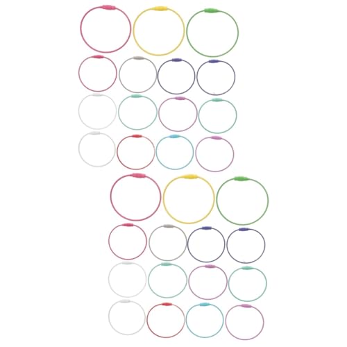 FRCOLOR 2 Sätze Schlüsselanhänger Aus Drahtseil Schlüsselanhänger-kabelringe Reifen Gepäck Schlüsselhalter Sprühlack Hängende Drahtringe Schlüsselbund Metall 15 Stück * 2 FRCOLOR 2 Sätze Schlüsselanhänger Aus Drahtseil Schlüsselanhänger-kabelringe Reifen Gepäck Schlüsselhalter Sprühlack Hängende Drahtringe Schlüsselbund Metall 15 Stück * 2 von FRCOLOR