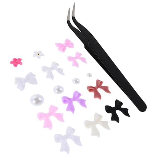 FRCOLOR 2 Schachteln Nagelanhänger Mit Schleife: Blumen Und Flache Perlen Zur Verzierung Der Nägel – Glänzende Nagelnieten in Schleifenform – Maniküre-kunstzubehör Für Dekoratives Styling FRCOLOR 2 Schachteln Nagelanhänger Mit Schleife: Blumen Und Flache Perlen Zur Verzierung Der Nägel – Glänzende Nagelnieten in Schleifenform – Maniküre-kunstzubehör Für Dekoratives Styling von FRCOLOR