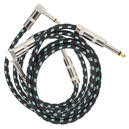 FRCOLOR 2 Stück Gitarrenkabel Audio Kabel für Gitarre Bass Professionelles Abgeschirmtes und Geräuschreduzierendes Instrumentenkabel Blau FRCOLOR 2 Stück Gitarrenkabel Audio Kabel für Gitarre Bass Professionelles Abgeschirmtes und Geräuschreduzierendes Instrumentenkabel Blau von FRCOLOR
