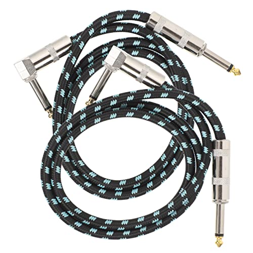 FRCOLOR 2 Stück Gitarrenkabel Hochwertiges Instrumentenkabel für Elektrische Gitarre und Bass Abgeschirmtes Audio Kabel mit Nylon Braiding Professionell und Langlebig FRCOLOR 2 Stück Gitarrenkabel Hochwertiges Instrumentenkabel für Elektrische Gitarre und Bass Abgeschirmtes Audio Kabel mit Nylon Braiding Professionell und Langlebig von FRCOLOR