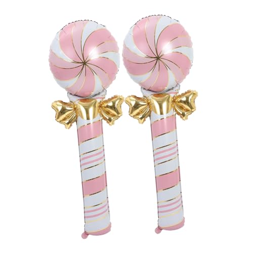 FRCOLOR 2 Stück Große Candy Balloon Folienballons in Aufblasbare Weihnachtsdeko für Party Fenster und Wand Stilvolle Geburtstags und Weihnachtsfeier Dekoration von FRCOLOR