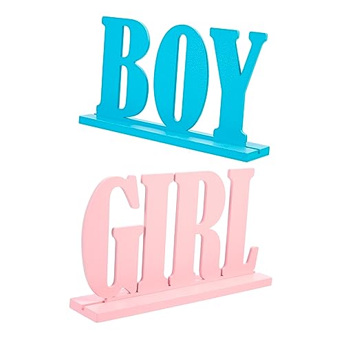 FRCOLOR 2 Stück Holz Deko für Gender Reveal und Shower Buchstaben Ornament für Tischdekoration und Partyzubehör als für Frischgebackene Eltern FRCOLOR 2 Stück Holz Deko für Gender Reveal und Shower Buchstaben Ornament für Tischdekoration und Partyzubehör als für Frischgebackene Eltern von FRCOLOR
