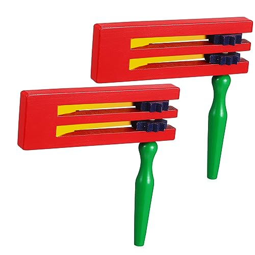 FRCOLOR 2 Stück Holzratsche Traditionelles Musikinstrument Fein Geschliffen Geräuschvoller Noise Maker für Partys Sportveranstaltungen Familienfeste Geeignet für Spielspaß FRCOLOR 2 Stück Holzratsche Traditionelles Musikinstrument Fein Geschliffen Geräuschvoller Noise Maker für Partys Sportveranstaltungen Familienfeste Geeignet für Spielspaß von FRCOLOR