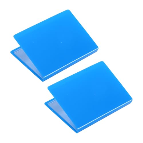 FRCOLOR 2 Stück Miniatur Puppenhaus Aktenordner Teiliges Blau Kleine Ordner für Puppenhaus Schulbedarf Vielseitig für DIY Diorama und Detaillierte Miniaturszenen für Sammler und Bastler von FRCOLOR