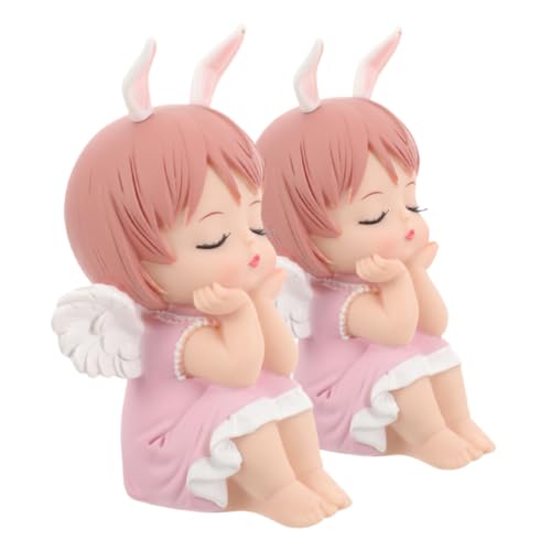 FRCOLOR 2 Stück Niedliche Engel Cake Topper Mädchen Tortendeko Kinderparty Geburtstag Tischdekoration Cartoon Figuren Vielseitig Verwendbar FRCOLOR 2 Stück Niedliche Engel Cake Topper Mädchen Tortendeko Kinderparty Geburtstag Tischdekoration Cartoon Figuren Vielseitig Verwendbar von FRCOLOR