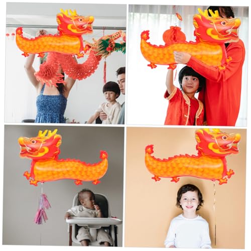 FRCOLOR 2 Stück Orangefarbene Drachen Folienballons Dekorative Party Luftballons für Neujahrs und Kindergeburtstag Chinesische Glückssymbol Deko für Festliche Jahreszeiten Vielseitig FRCOLOR 2 Stück Orangefarbene Drachen Folienballons Dekorative Party Luftballons für Neujahrs und Kindergeburtstag Chinesische Glückssymbol Deko für Festliche Jahreszeiten Vielseitig von FRCOLOR