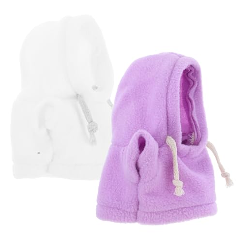 FRCOLOR 2 Stück Plüschbär Hoodie Outfit Teiliges Kuscheltier Kleidung Weiche Bequeme Kapuzenpullover für Puppen und Plüschtiere Austauschbare Kostüme für Vielseitigen Spielspaß von FRCOLOR