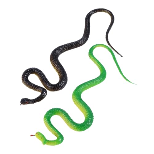 FRCOLOR 2 Stück Simulation Schlangenfigur Realistische für Streich Props Garten und Tischdekoration für Partys Scherzartikel Schwarze Grüne Schlange FRCOLOR 2 Stück Simulation Schlangenfigur Realistische für Streich Props Garten und Tischdekoration für Partys Scherzartikel Schwarze Grüne Schlange von FRCOLOR