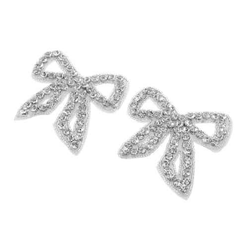 FRCOLOR 2 Stück Strass Schleifen Aufbügeln Patches Beaded Bow Patch mit Glitzersteinen für Kleidung Jeans DIY Applikation Brautmode Gürtel Dekoration Langlebig Einfach Anzubringen FRCOLOR 2 Stück Strass Schleifen Aufbügeln Patches Beaded Bow Patch mit Glitzersteinen für Kleidung Jeans DIY Applikation Brautmode Gürtel Dekoration Langlebig Einfach Anzubringen von FRCOLOR